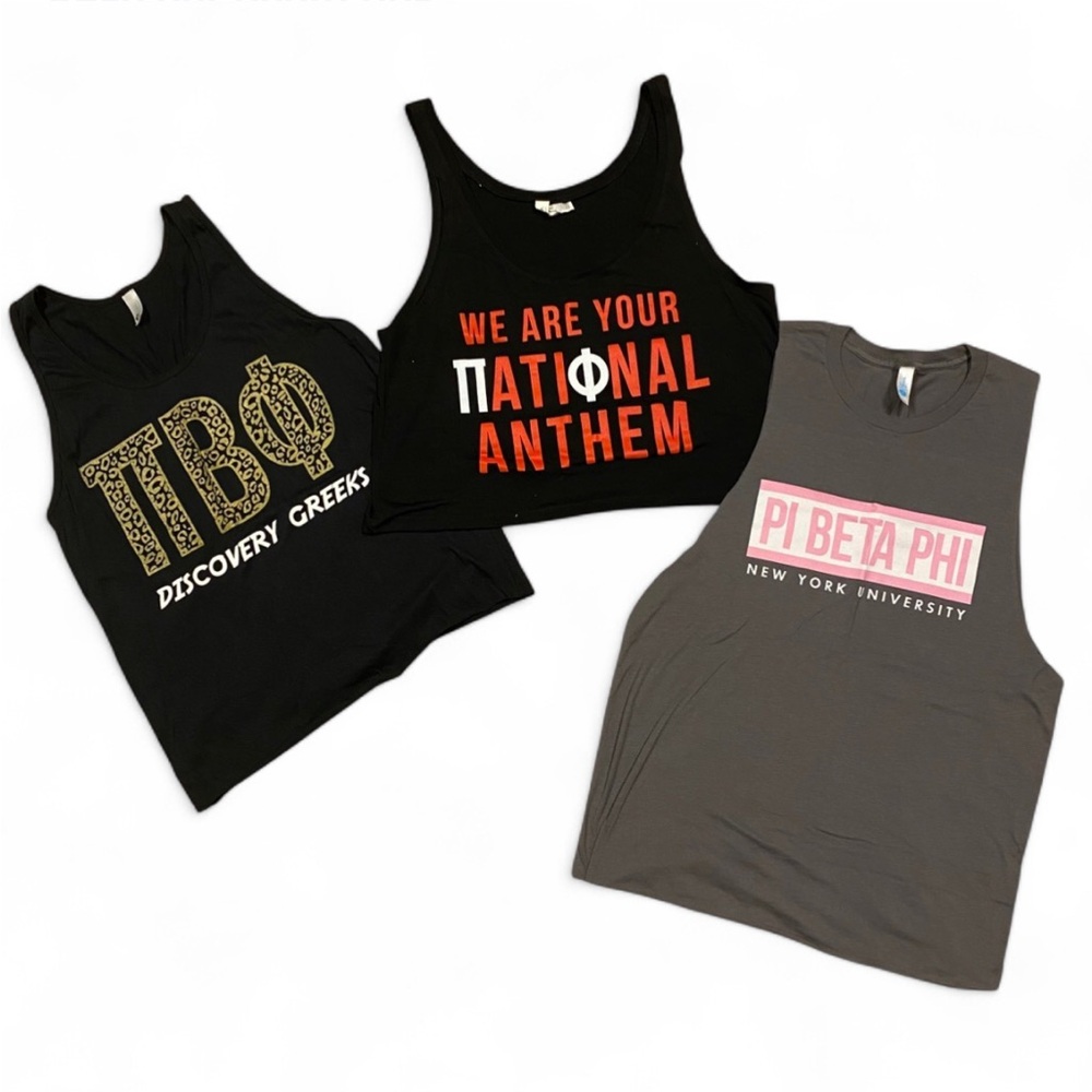 Pi Beta Phi New York University Tank Tops (2 New Tops)